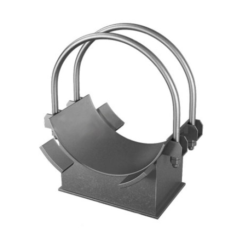 Опора хомутовая неподвижная для трубопроводов ТЭС и АЭС 12Х18Н10Т 478х400х400х100 мм ОСТ 34-10-618-93 в Перми

