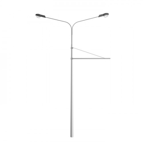 Опора контактной сети граненая прямостоечная КСГ-10/12П-1300-ц 290х460х10 мм