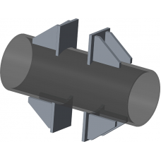 Опора неподвижная двухупорная для тепловых сетей ТС-660.00.00 108х80х110х230 мм Серия 5.903-13 выпуск 7-95 4,24 кг