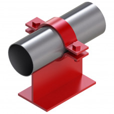 Опора неподвижная хомутовая тавровая для тепловых сетей исп. АС11 ВСт3 57х100х170х106 мм ОСТ 36-146-88 2,5 кг