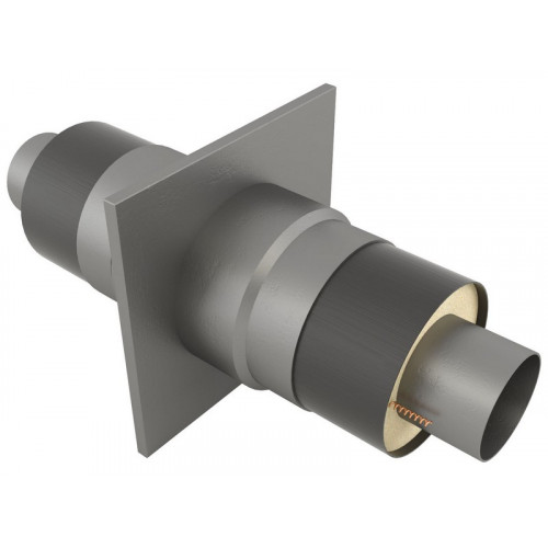 Опора неподвижная щитовая в оцинкованной ППУ изоляции для отопления Ст20 820х975х1300х2000 мм ГОСТ 30732-2006