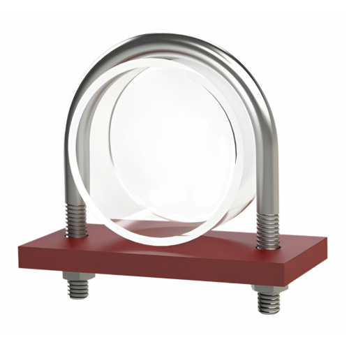 Опора неподвижная хомутовая бескорпусная для тепловых сетей исп. В Ст20 133 мм ОСТ 36-146-88 0,7 кг