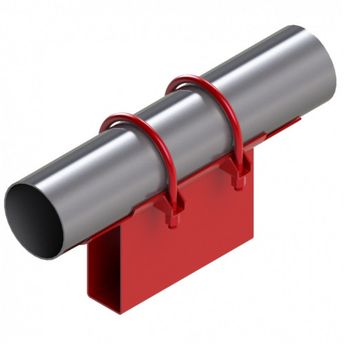 Опора неподвижная хомутовая корпусная для тепловых сетей исп. А13 / АС13 ВСт3 325х200х680х102 мм ОСТ 36-146-88 26,9 кг