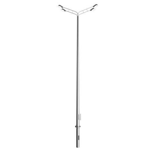 Опора освещения силовая граненая фланцевая круглая ТАНС.11.060.000 (СФГ-1000-10,0-01-ц) 09Г2С 130х320х10 мм