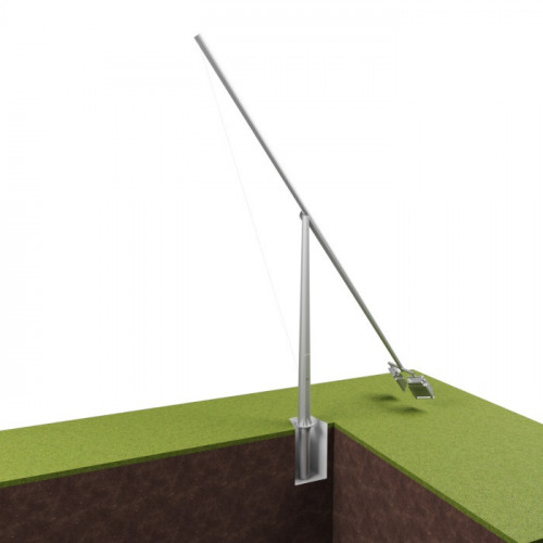 Опора освещения складывающаяся граненая фланцевая квадратная ОМСК-3 Ст3сп5 60х136х3 мм в Перми

